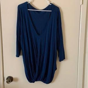 Dark Blue Lane Bryant Dress Shirt